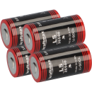 4x Kraftmax Lithium 3,6V Batterie LS26500 C Zelle