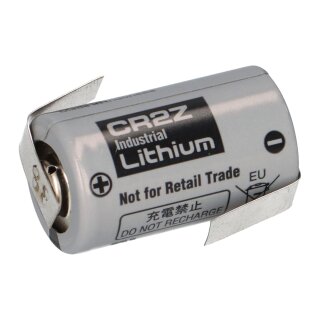 Panasonic CR2Z Lithium Batterie 3V 1000mAh mit Z-Lötfahne