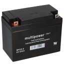 Multipower Blei Akku MP20 6 Pb 6V 20Ah M5 AGM