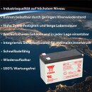 10x Yuasa NP7-12 AGM-Bleiakku je 12V 7Ah VdS – Faston F1 4,8 mm