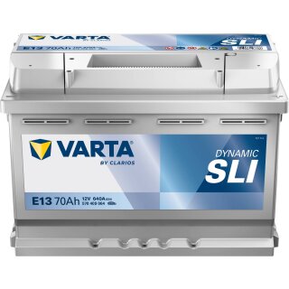 VARTA E13 Black Dynamic 12V 70Ah 640A Autobatterie
