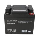 Akku Batterie Roller Elektromobil E-Scooter E Rex 1500 4x 12V 50Ah 48V AGM Blei Bleigel wie 55Ah 60Ah 66Ah kompatibel MP