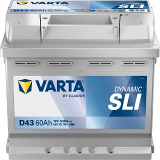 VARTA D43 Blue Dynamic 12V 60Ah 540A Autobatterie 560 127 054
