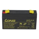 Kung Long WP1.2-6 6V 1,2Ah AGM Bleiakku F1 4,8mm