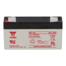 Yuasa NP1.2-6 AGM-Bleiakku 6V 1,2Ah – Faston F1 4,8 mm