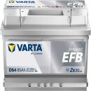 VARTA D54 Blue Dynamic EFB 12V 65Ah 650A Autobatterie...