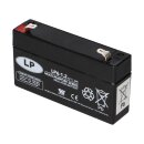 Landport LP6-1.2 T1 6V 1,2Ah AGM Bleiakku 4,8 mm Faston