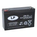 Landport Blei Akku LP6-12 VdS 6V 12Ah AGM T1 wartungsfrei