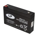 Landport LP6-7.0 T1 6V 7Ah AGM Bleiakku 4,8 mm Faston