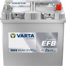 VARTA N65 Blue Dynamic EFB 12V 65Ah 650A Autobatterie...