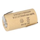 10x XCell Sub-C Hochleistungsakku mit Z- Lötfahne - 1,2V 1500 mAh Ni-CD