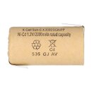 20x XCell Sub-C Hochleistungsakku mit Z-Lötfahne - 1,2V 2000 mAh NiCd
