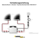 Balkonkraftwerk HMS-800W-2T 2x Aiko 455Wp Fullblack...
