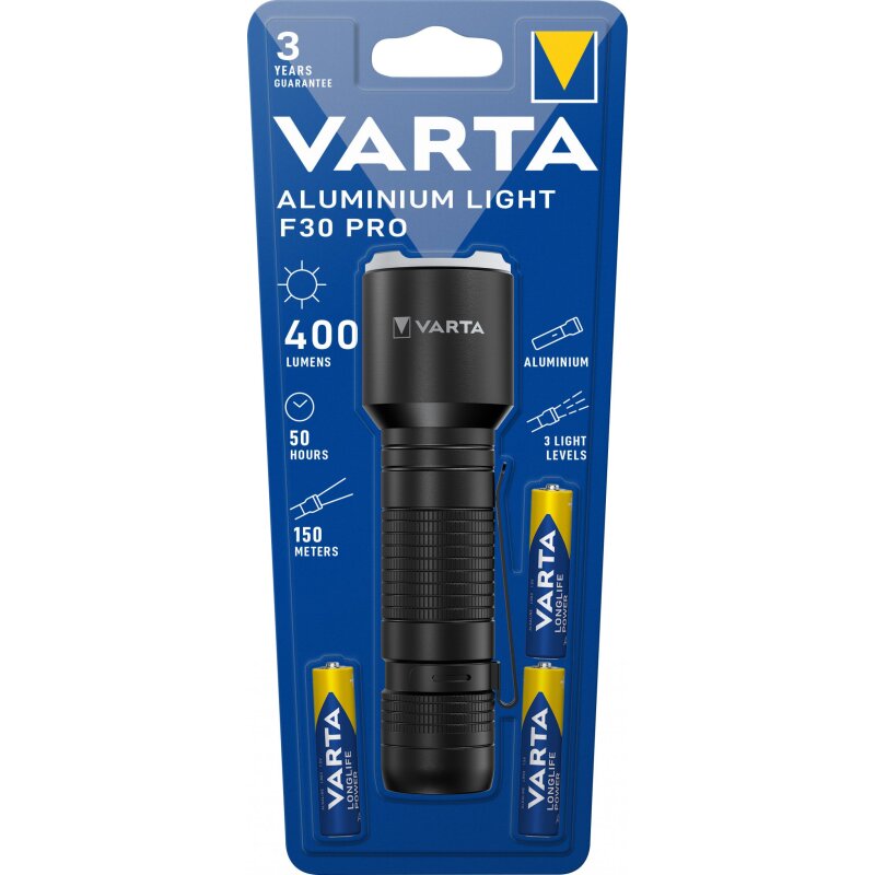 Varta LED Aluminium Light Taschenlampe 400lm