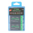 PATONA 2x 9 Volt Block Premium Akkus 3,6Wh mit USB-C und Ladekabel