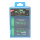 2x PATONA Premium Wiederaufladbare Zelle – 6,0 Wh – inkl. Ladekabel