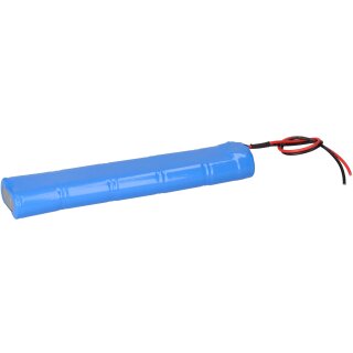 12V Akku Notleuchte 1500mAh NiCd Hochtemperatur L 2x5 Reihe