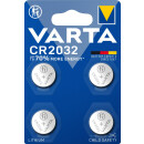 VARTA CR2032 Lithium-Knopfzelle 3V 4er Blister