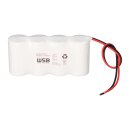 Notleuchten-Akku 4,8V 4500mAh 4,5Ah NiCd F1x4 für Notbeleuchtung