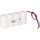 Akkupack 4,8V 4500mA 4,5Ah Ni-Cd F1x4 Notlicht...