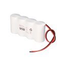 Notleuchten-Akku 4,8V 4500mAh NiCd F1x4