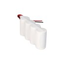 Notleuchten-Akku 4,8V 4500mAh NiCd F1x4