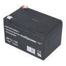 Multipower MP12-12E AGM Bleiakku 12V 12Ah – F6,3 mm