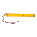 Akkupack 6V 2500 mAh C NiCd Notleuchten HT 20cm Kabel...