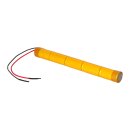 Notleuchtenakku 6V 2500mAh NiCd C L1x5 HT | 20cm Kabel