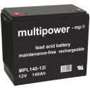 Multipower Blei-Akku MPL140-12I, AGM, Longlife, M6...