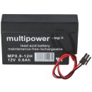 Multipower Blei-Akku MP0,8-12H Pb 12V 0,8Ah Heim u Haus...