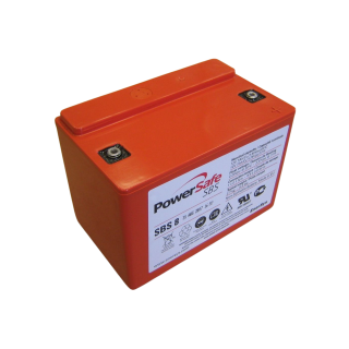 Hawker PowerSafe SBS8 Reinblei-Akku, 12V Spannung, 7Ah Kapazität, M4 Polschraubenanschluss.