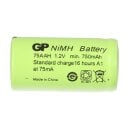 4 x GP GP 75AAH Battery 2/3aa Mignon NiMH Battery 1.2v 750mAh