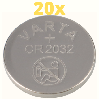 20x Varta Lithium 3V CR2032-P Bulk 3V/220mA lose