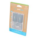 2x Paleblue USB-C Wiederaufladbare 9V-Block Batterie