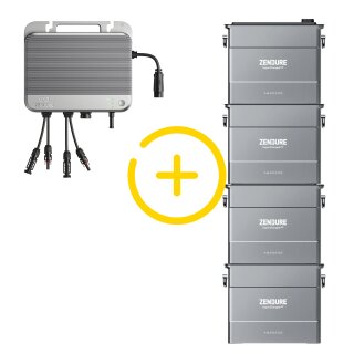 Zendure SolarFlow 800 mit 4× AB2000S 7680Wh Batteriespeicher