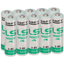 10x Saft Lithium 3,6V Batterie LS 14500 AA - Zelle