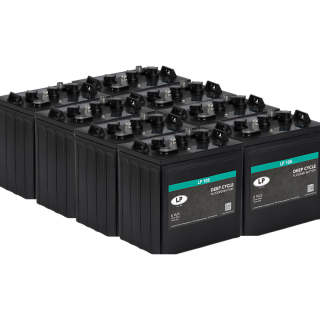 8x Traktionsbatterie Landport LP 105 6V 225Ah Deep Cycle (48V)
