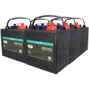 6x Landport LP 125 6V 240Ah Deep Cycle Traktionsbatterie...