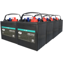 8x Landport LP 125 6V 240Ah Deep Cycle Traktionsbatterie...