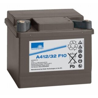 Exide Sonnenschein A412/32 F10 12V 32Ah dryfit Blei-Gel-Akku VRLA