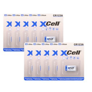 10x XCell CR123A 2/3A Lithium Batterie – 1500 mAh für Ihre Geräte
