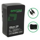 PATONA V-Mount-Akku VBase 190 PD 190Wh – USB-C 100W, D-Tap & Case