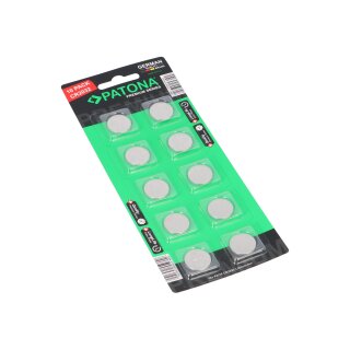 PATONA Premium CR2032 Batterien 10er Pack 3V Lithium