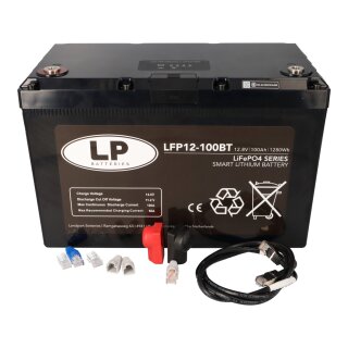Landport LFP V12-100BT Lithium-Batterie 12,8V 100Ah – mit Bluetooth & BMS