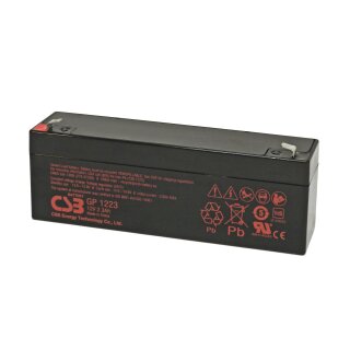 CSB GP1223 – 12V 2,3Ah AGM-Batterie | Kompakter VRLA-Bleiakku