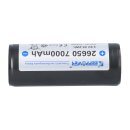Keeppower 26650 Akku 7000 mAh 3.6 V Li-Ion mit Schutzschaltung | P2670C
