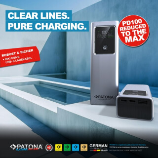 PATONA Powerbank 20.000mAh PD100W – Schnellladen überall