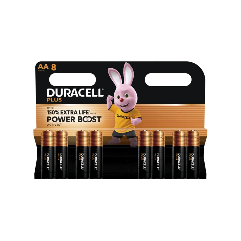 Duracell Schwarz/Gold Alkaline-Mignon-Batterie Lr06, 1,5V, Plus, Power Boost, 8 Stück - Bild 6