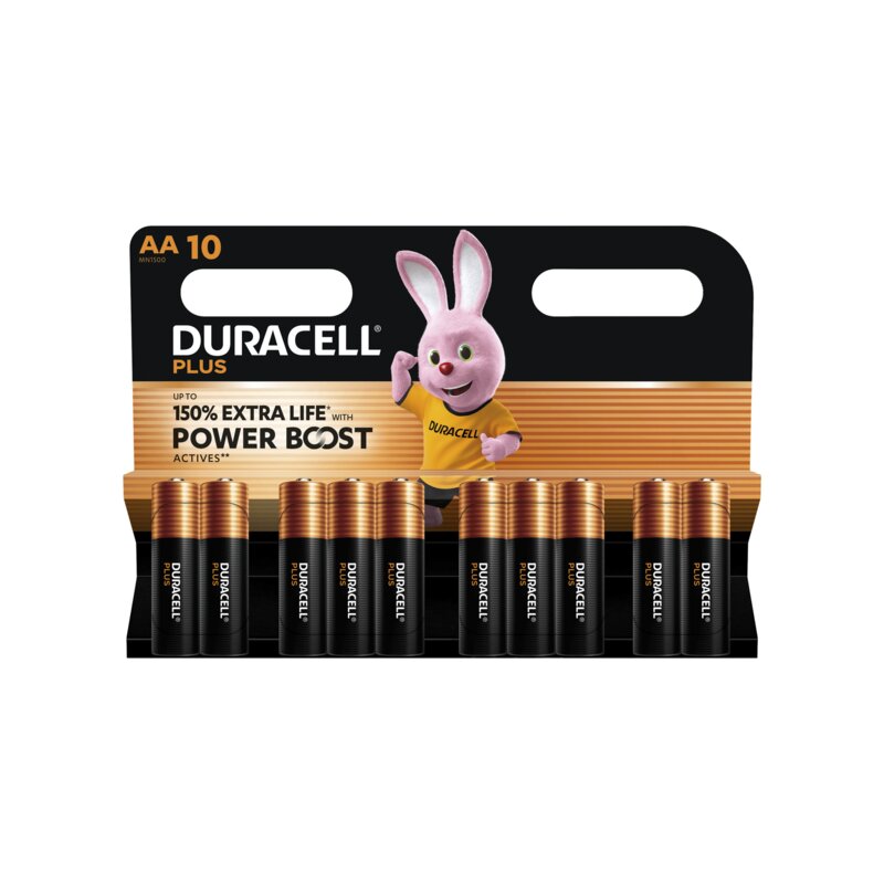 Duracell Plus Power Boost AA – 10er Blister für starke Energie